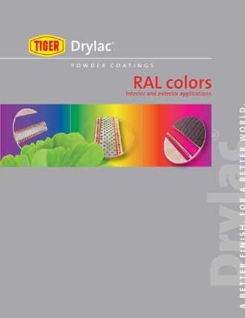 Tiger Drylac RAL Powder Coat Color Chart